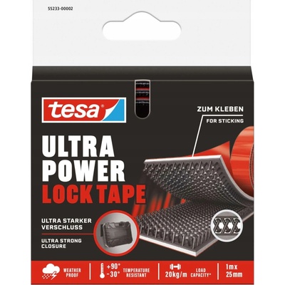 Tesa 55233 Obojstranná lepiaca páska silná na suchý zips nosnosť 20 kg 25 mm x 1 m