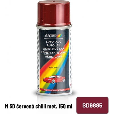 Motip Škoda akrylový sprej autolak 9885 červená hot chilli metalíza 150 ml | Zboží Auto
