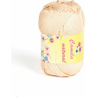 Pletací / háčkovací příze Storex CAMILA NATURAL 205 tělová, jednobarevná, 50g/125m