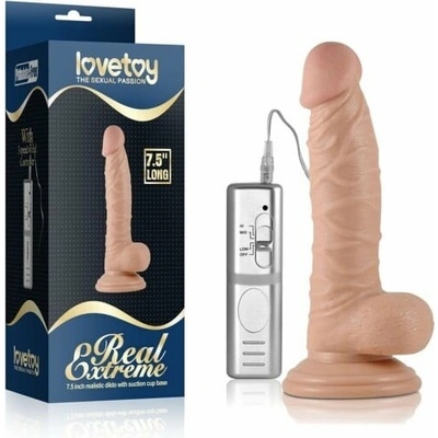 Lovetoy 7.5" Real Extreme Vibrating Dildo