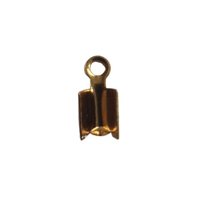 Jiný výrobce Koncovka na kůži plochá, cca 8x2mm, pozlaceno