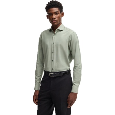 HUGO BOSS Риза с дълъг ръкав Boss Men's H Joe Spread Long Sleeve Oxford Shirt - Green