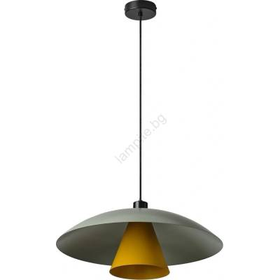 OSRAM - Подвесна лампа на кабел DECOR FLYING MUSHROOM 1xE27/25W/230V Ø 50 см, зелен (P227615)