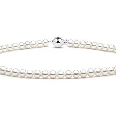 Gems Luxusní perlový náhrdelník, zapínání z bílého zlata 585-75-5-0052.1B00.0.45.743.38
