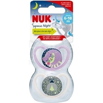 Nuk Space Nights 2ks box modrá