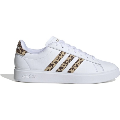adidas Womens Grand Court Sneakers - Wht/Leop
