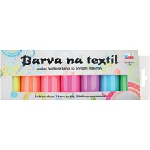 Anděl Barvy na textil SVÍTÍCÍ VE TMĚ 7 barev + šablony