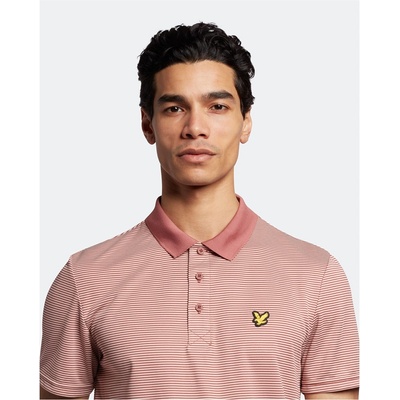 Lyle and Scott Блуза с яка Lyle and Scott Golf Microstripe Polo Shirt - Rose Brown
