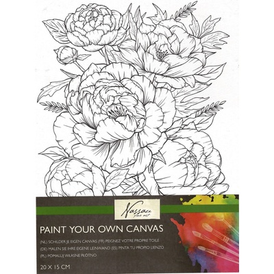 Grafix Malování na plátno 15 x 20 cm květiny – Zboží Dáma