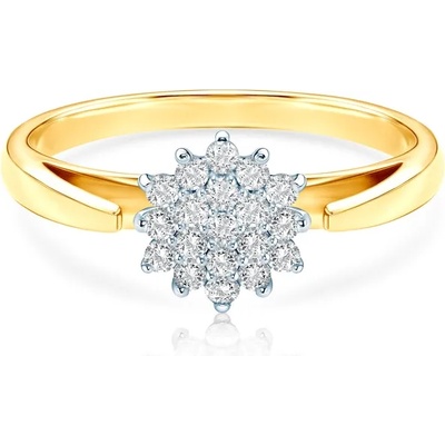 SAVICKI Годежен пръстен: двуцветно злато. диамант