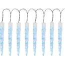 MagicHome Reťaz Icicle 65x LED ľadovo modrá 8 funkcií 230 V 50 Hz IP44 exteriér osvetlenie L-2,70 m