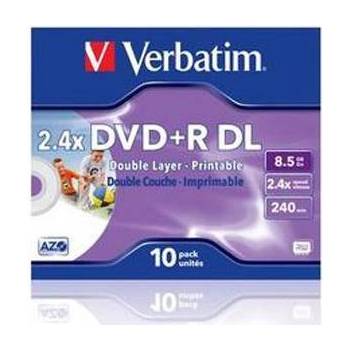 Verbatim DVD+R Verbatim Dual Layer 240мин. /8.5Gb 2.4X (Printable) - Box