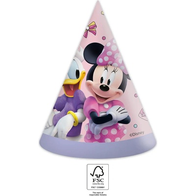 Procos Kompostovateľné Party klobúčiky Minnie 6ks