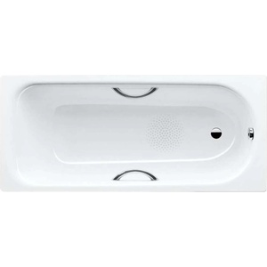 KALDEWEI Advantage - Правоъгълна вана Saniform Plus Star 332, 160x70 см, с отвори за дръжки, противоплъзгаща повърхност, бяла 133230000001 (133230000001)