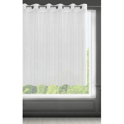 ZÁCLONA EMMA 290X145 CM BIELA