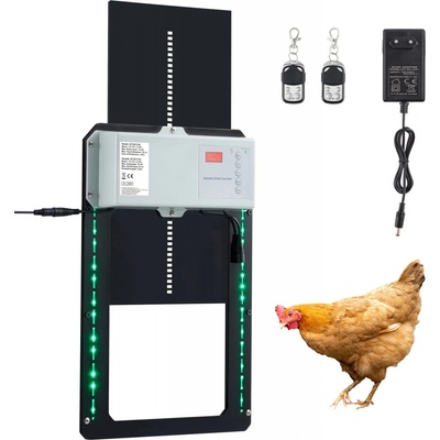 Automatická dvířka do kurníku 2 IN 1 se světly
