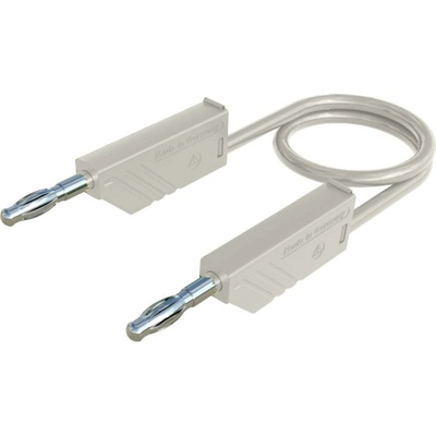 4mm PVC-test lead, on both sides stackable plugs, 2,5mm², 50 cm