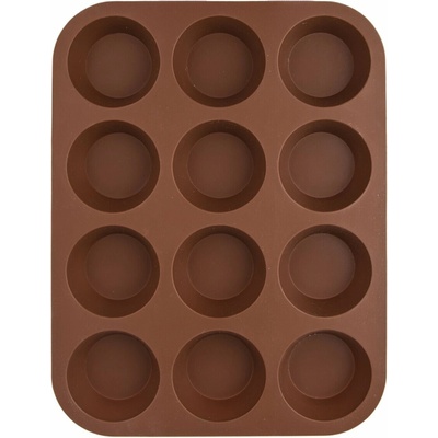 Orion Forma silikónová na muffiny 12 ks 32,5 x 25 x 3 cm hnedá