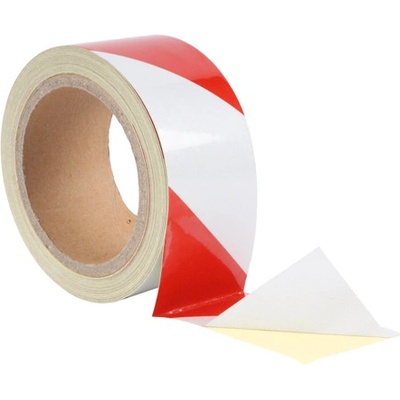 Durafix DR5 výstražná samolepící páska pravostranné šrafování 50 mm x 15 m červeno-bílá 10934 – Zboží Dáma