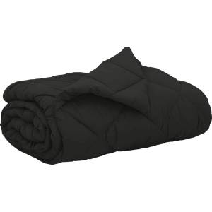 Pure Line Home Лятна олекотена завивка Color Warm с полиестерен пълнеж, 200 г/м2, черна