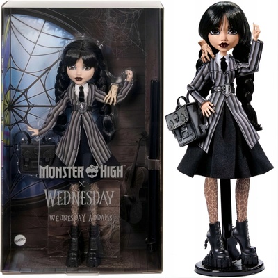 Mattel Monster High X Wednesday Addams v školskej uniforme HXJ04