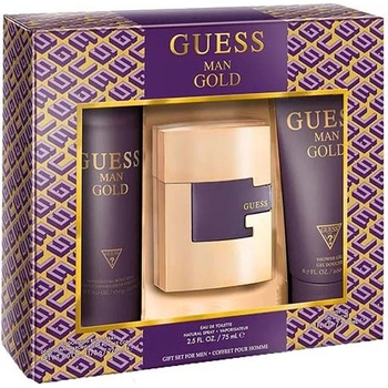 GUESS Gold подаръчен комплект с тоалетна вода 75мл и дезодорант 226мл за мъже 1 бр