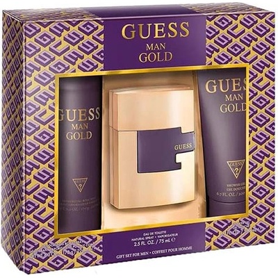 GUESS Gold подаръчен комплект с тоалетна вода 75мл и дезодорант 226мл за мъже 1 бр