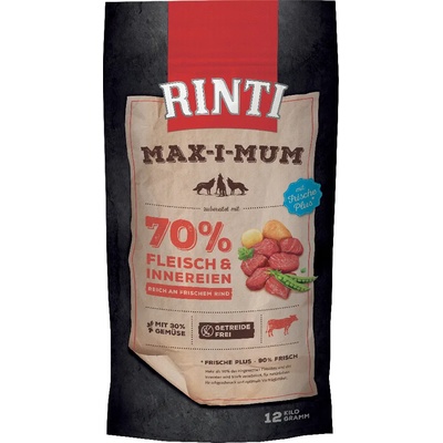 RINTI 2x12кг Max-i-mum Rinti, суха храна за кучета - с говеждо