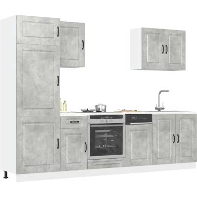 vidaXL Комплект кухненски шкафове от 7 части Kalmar, инженерно дърво (3314765)