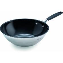 Masterpro Panvica Wok SMART MP Čierna/Strieborná Kovaný hliník 28 cm
