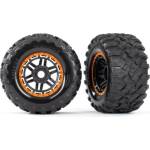 Traxxas колело 2.8", гума Maxx All-Terrain, джанта черно-оранжева (2)