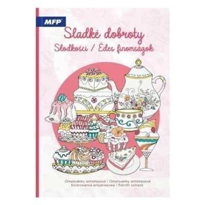 Omalovánky antistresové Sladké dobroty 210x290mm 32s
