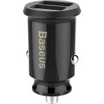 Baseus USB зарядно за кола, 5V, 3.1A - Baseus Grain (CCALL-ML01) - черно