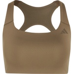 adidas Дамски спортен сутиен adidas Women's Optime Workout Medium Support Bra Sports bra - Khaki Six - размер L (114-4091-0214)