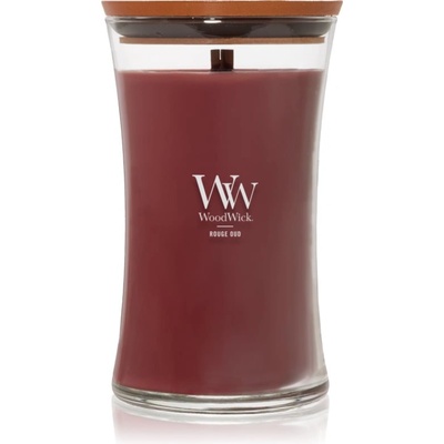 WoodWick Opulent Wood Rouge Oud ароматна свещ с дървен фитил 609.5 гр