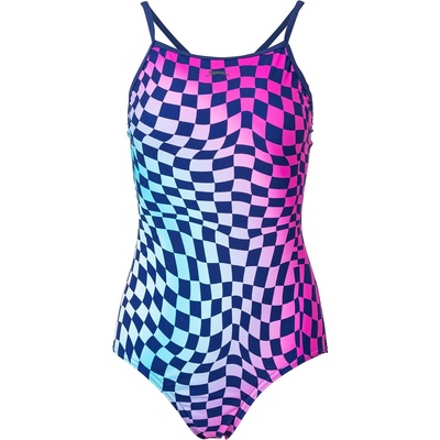 Slazenger Дамски бански костюм Slazenger Thinstrap Swimsuit Womens - Blue/Purple