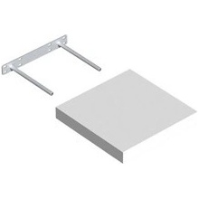 DOMAX Polica samonosná biela 235x235 mm FS25/25