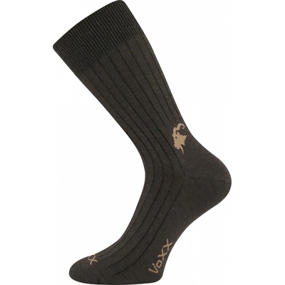 VoXX ponožky Cashmere love tm.hnědá