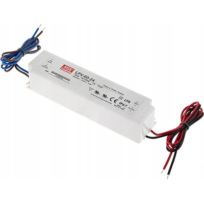 Napájecí zdroj MeanWell LPV-60-24 24V DC 2,5A 60W IP67