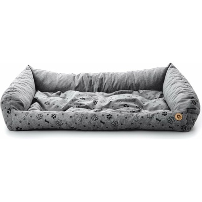 JK ANIMALS Grey Lux Kanape XL 105 x 75 x 20 cm