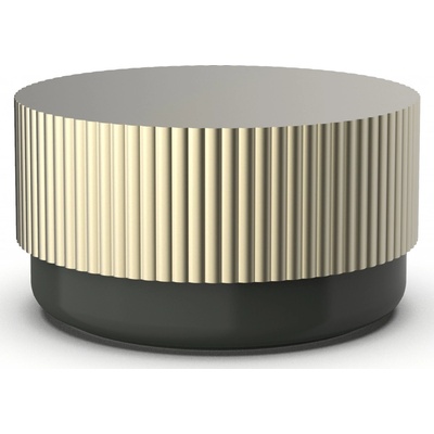 Decor Walther Koupelnová dóza Of Line se zlatým víkem 16,5 cm černá