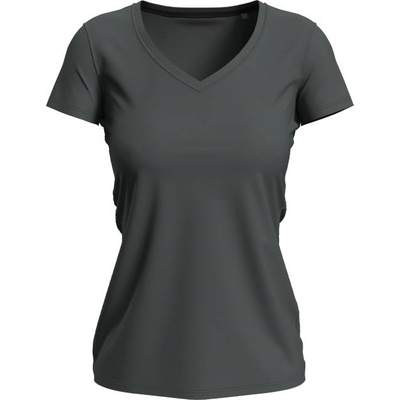 Stedman v-neck claire / Дамска тениска с v-образно деколте - шистово сива s (05971014601)