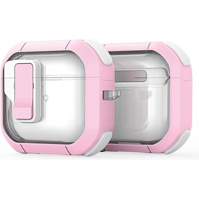 Dux Ducis Калъф за Apple AirPods 4 - Dux Ducis PECN Series - Розов / Бял