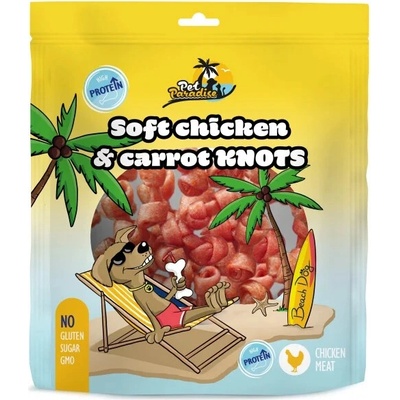Pet Paradise Soft Chicken & Carrot Knots 230 g