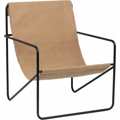FERM LIVING Křeslo Desert Lounge, black / Sand