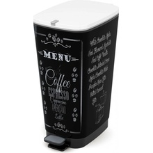 KIS 080719COFFEE Koš na odpad Chic Bin L Coffee Menu 50 l