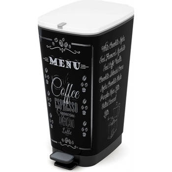 KIS 080719COFFEE Koš na odpad Chic Bin L Coffee Menu 50 l