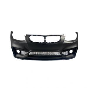  Предна броня за bmw e92 (2005-2009) - m4 дизайн с добавка и отвори за халогени (px-gz1-096b)