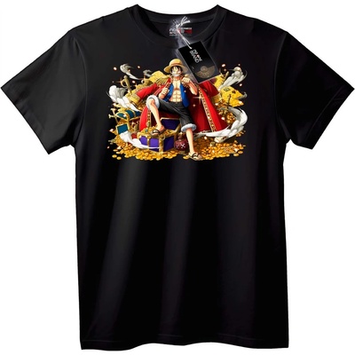 NOONEBRAND Тениска One Piece Луфи Кралят на Пиратите - S, White