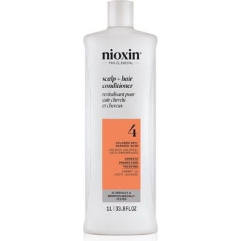 Nioxin System 4 Scalp + Hair Conditioner хидратиращ и подхранващ балсам за боядисана и увредена коса 1000ml